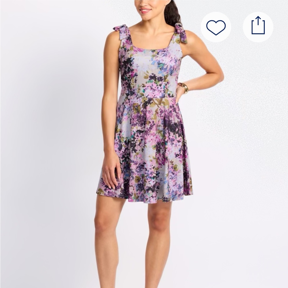 Nine Britton Floral Mini Dress in Purple and Black-StitchFix